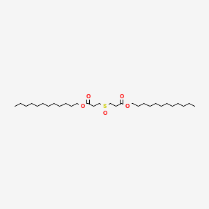 Didodecyl 3,3'-sulfinyldipropionate chemical structure (CAS 17243-14-0)