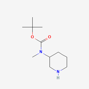 tert-Butyl methyl(piperidin-3-yl)carbamate chemical structure (CAS 172478-01-2)