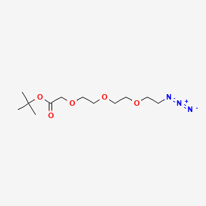 tert-Butyl 2-(2-(2-(2-azidoethoxy)ethoxy)ethoxy)acetate chemical structure (CAS 172531-36-1)