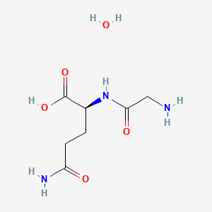 Glycyl-L-glutamine hydrate chemical structure (CAS 172669-64-6)