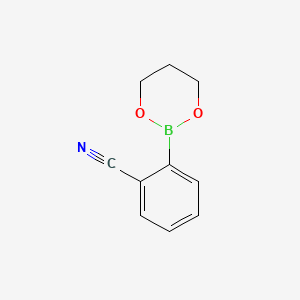 2-(1,3,2-Dioxaborinan-2-yl)benzonitrile chemical structure (CAS 172732-52-4)