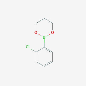 2-(2-Chlorophenyl)-1,3,2-dioxaborinane chemical structure (CAS 172732-59-1)