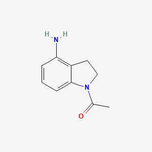 1-(4-Aminoindolin-1-yl)ethanone chemical structure (CAS 17274-64-5)