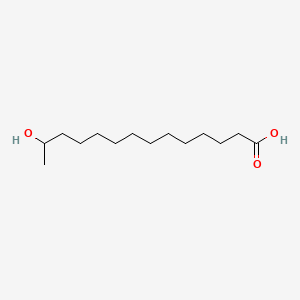 13-Hydroxytetradecanoic acid chemical structure (CAS 17278-73-8)