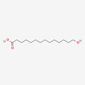 14-Hydroxytetradecanoic acid chemical structure (CAS 17278-74-9)