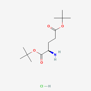 (R)-Di-tert-butyl 2-aminopentanedioate hydrochloride chemical structure (CAS 172793-31-6)