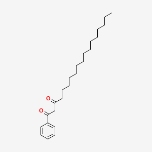 1-Phenyloctadecane-1,3-dione chemical structure (CAS 17281-74-2)