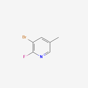 3-Bromo-2-fluoro-5-picoline chemical structure (CAS 17282-01-8)