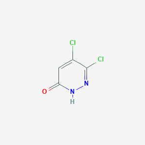 5,6-Dichloropyridazin-3(2H)-one chemical structure (CAS 17285-36-8)
