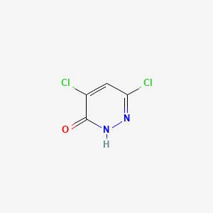 4,6-Dichloropyridazin-3(2H)-one chemical structure (CAS 17285-37-9)