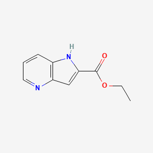 Ethyl 1H-pyrrolo[3,2-b]pyridine-2-carboxylate chemical structure (CAS 17288-32-3)