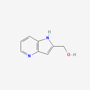 (1H-Pyrrolo[3,2-b]pyridin-2-yl)methanol chemical structure (CAS 17288-47-0)