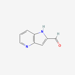 1H-Pyrrolo[3,2-b]pyridine-2-carbaldehyde chemical structure (CAS 17288-52-7)