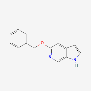 5-(Benzyloxy)-1H-pyrrolo[2,3-c]pyridine chemical structure (CAS 17288-54-9)