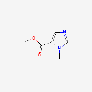 Methyl 1-methyl-1H-imidazole-5-carboxylate chemical structure (CAS 17289-20-2)