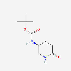 (S)-tert-Butyl (6-oxopiperidin-3-yl)carbamate chemical structure (CAS 172913-96-1)