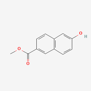 Methyl 6-hydroxy-2-naphthoate chemical structure (CAS 17295-11-3)