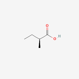 (S)-2-Methylbutanoic acid chemical structure (CAS 1730-91-2)