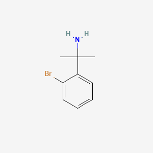 2-(2-Bromophenyl)propan-2-amine chemical structure (CAS 173026-23-8)