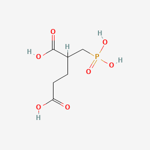 2-(Phosphonomethyl)pentanedioic acid chemical structure (CAS 173039-10-6)