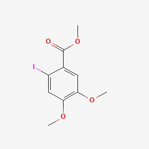 Methyl 2-iodo-4,5-dimethoxybenzoate chemical structure (CAS 173043-61-3)