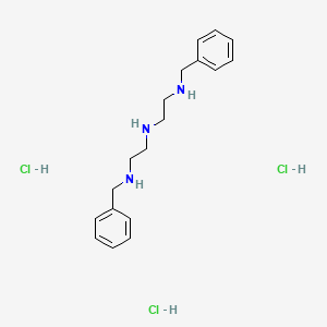 N1-Benzyl-N2-(2-(benzylamino)ethyl)ethane-1,2-diamine trihydrochloride chemical structure (CAS 17327-82-1)