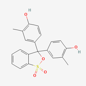 3,3-Bis(4-hydroxy-3-methylphenyl)-3H-benzo[c][1,2]oxathiole 1,1-dioxide chemical structure (CAS 1733-12-6)