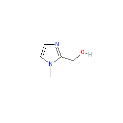 (1-Methyl-1H-imidazol-2-yl)methanol chemical structure (CAS 17334-08-6)