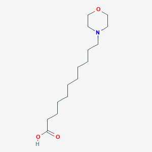 11-Morpholinoundecanoic acid chemical structure (CAS 173390-53-9)