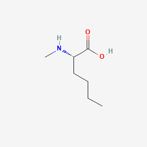 (S)-2-(Methylamino)hexanoic acid chemical structure (CAS 17343-27-0)