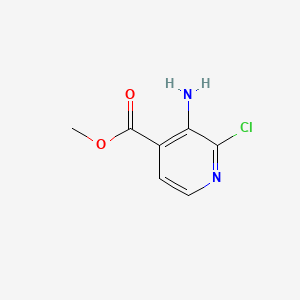 Methyl 3-amino-2-chloroisonicotinate chemical structure (CAS 173435-41-1)