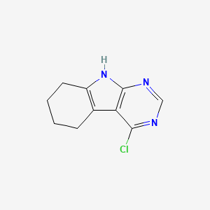 4-CHloro-6,7,8,9-Tetrahydro-5H-Pyrimido[4,5-B]Indole chemical structure (CAS 173458-87-2)