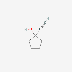 1-Ethynylcyclopentanol chemical structure (CAS 17356-19-3)