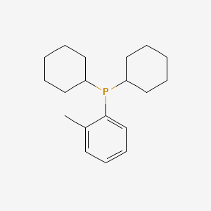Dicyclohexyl(o-tolyl)phosphine chemical structure (CAS 173593-25-4)