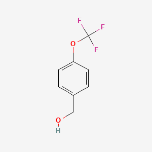 4-(Trifluoromethoxy)benzyl alcohol chemical structure (CAS 1736-74-9)