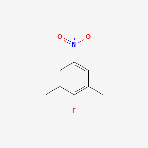 2-Fluoro-1,3-dimethyl-5-nitrobenzene chemical structure (CAS 1736-85-2)