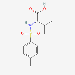 (S)-3-Methyl-2-(4-methylbenzenesulfonamido)butanoic acid chemical structure (CAS 17360-25-7)