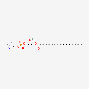 (R)-2-Hydroxy-3-(palmitoyloxy)propyl (2-(trimethylammonio)ethyl) phosphate chemical structure (CAS 17364-16-8)