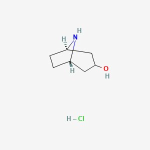 exo-8-Azabicyclo[3.2.1]octan-3-ol hydrochloride chemical structure (CAS 17366-48-2)