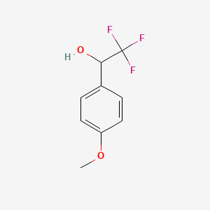 2,2,2-Trifluoro-1-(4-methoxyphenyl)ethanol chemical structure (CAS 1737-27-5)