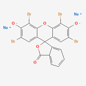 Disodium 2',4',5',7'-tetrabromo-3-oxo-3H-spiro[isobenzofuran-1,9'-xanthene]-3',6'-bis(olate) chemical structure (CAS 17372-87-1)
