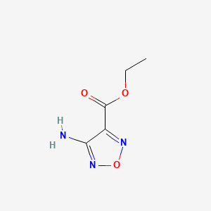 Ethyl 4-amino-1,2,5-oxadiazole-3-carboxylate chemical structure (CAS 17376-63-5)