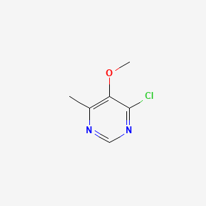 4-Chloro-5-methoxy-6-methylpyrimidine chemical structure (CAS 1739-60-2)