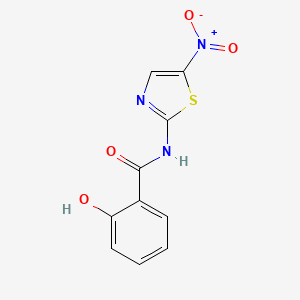2-Hydroxy-N-(5-nitrothiazol-2-yl)benzamide chemical structure (CAS 173903-47-4)