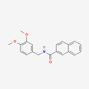 N-(3,4-Dimethoxybenzyl)-2-naphthamide chemical structure (CAS 173964-49-3)