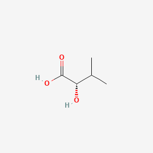 (S)-2-Hydroxy-3-methylbutanoic acid chemical structure (CAS 17407-55-5)