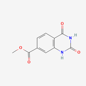 Methyl 2,4-dioxo-1,2,3,4-tetrahydroquinazoline-7-carboxylate chemical structure (CAS 174074-88-5)