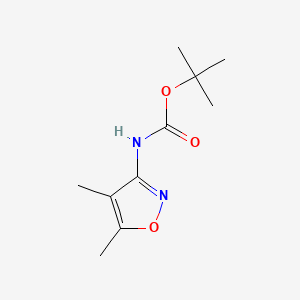 tert-Butyl (4,5-dimethylisoxazol-3-yl)carbamate chemical structure (CAS 174078-98-9)