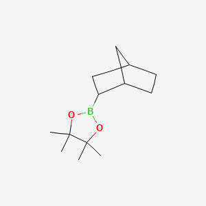 2-(Bicyclo[2.2.1]heptan-2-yl)-4,4,5,5-tetramethyl-1,3,2-dioxaborolane chemical structure (CAS 174090-32-5)