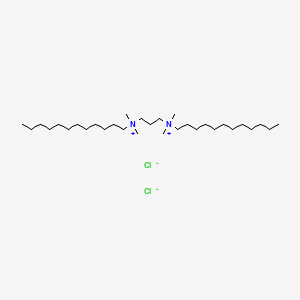 N1,N3-Didodecyl-N1,N1,N3,N3-tetramethylpropane-1,3-diaminium chloride chemical structure (CAS 174093-76-6)